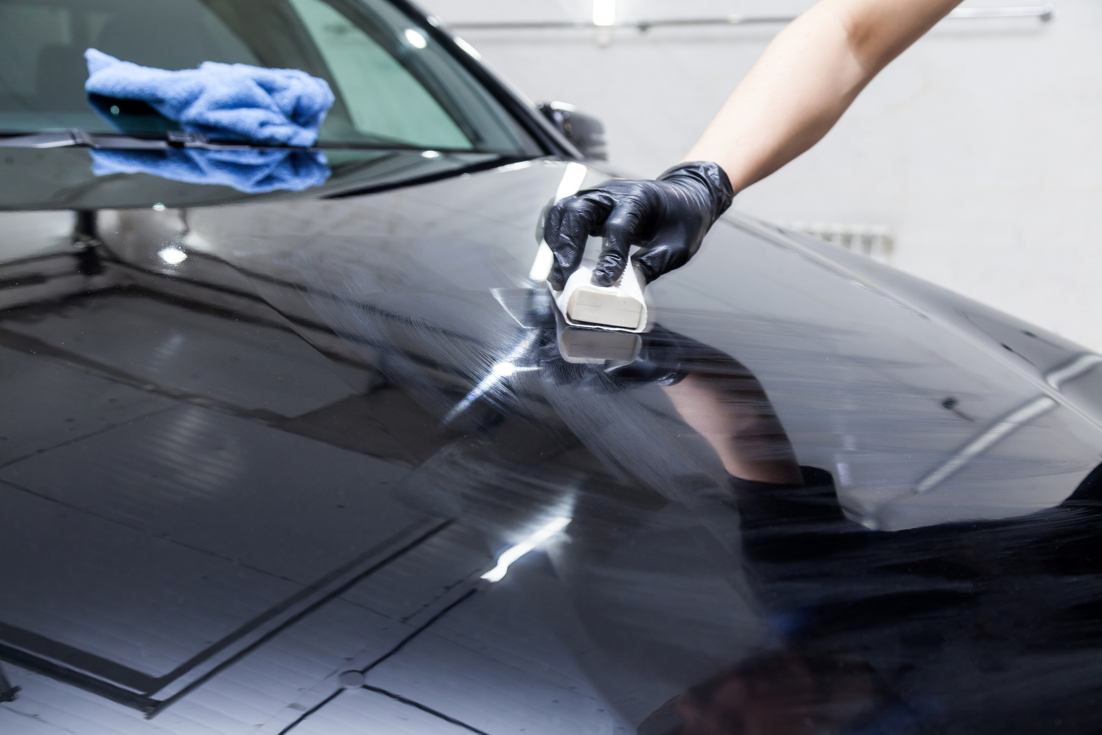 Process of Applying Nano-Ceramic Coating on the Car's Hood
